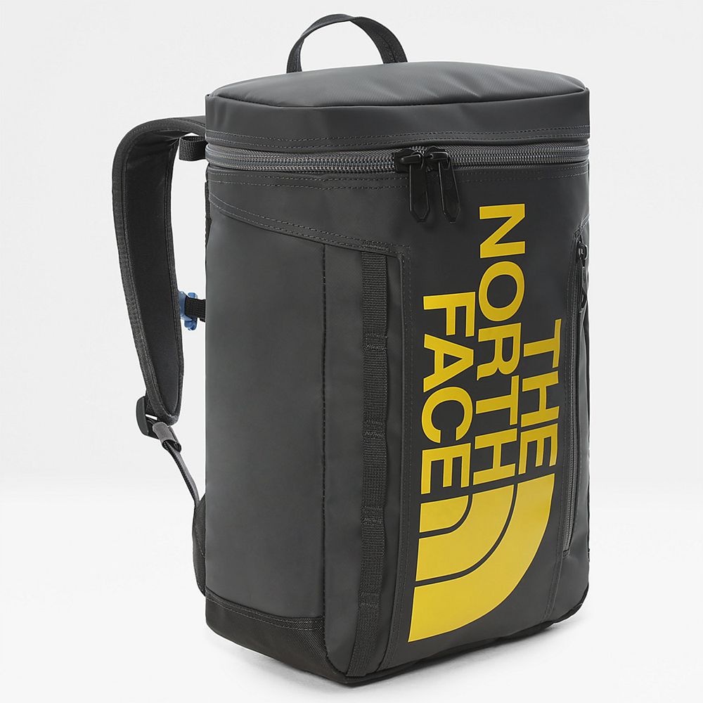 The North Face Backpacks Youth Australia - The North Face Base Camp Fusebox Light Grey / Yellow (BAC